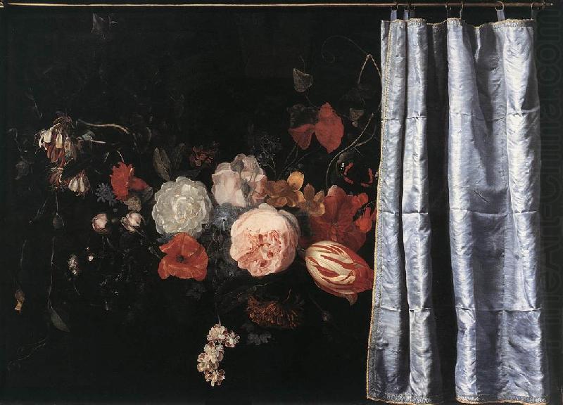 SPELT, Adrian van der Flower Still-Life with Curtain  uig china oil painting image